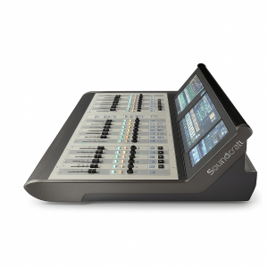 Console de mixage numérique Soundcraft Vi2000 – panneau de contrôle avec faders et écrans Vistonics