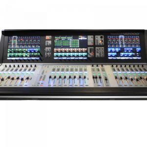 Console de mixage numérique professionnelle Soundcraft Vi2000 en location chez Cristal Audio Pro, pour sonorisation d'événements live.